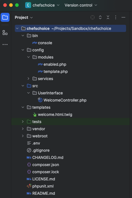Slick's file structure.
