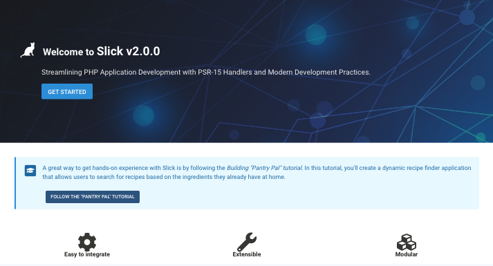 Slick webapp application